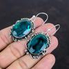 Faceted Indicolite Earring Handmade Natural Gemstone Earring 925 Sterling Silver Earring Unique Style Jewelry Gifts For Women Dangle Earring
