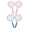 Barn Badmintonracket Set Utomhussporter Tennisracket Träningsleksak med 3 Nylonbadminton för Stadi