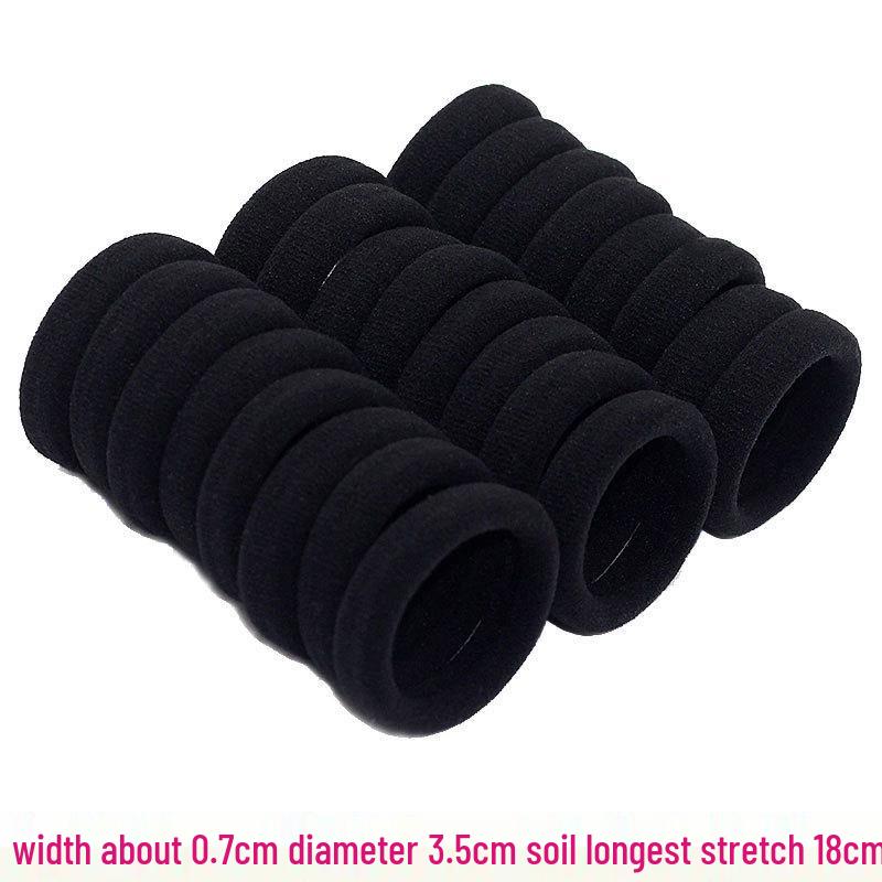 Черные бесшовные резинки, эластичные резинки для волос и скранчи, подарочный набор