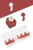 Mini Craft Punch Set, Azuki Bean, 6-Piece Set, Japan Selection, CN12811