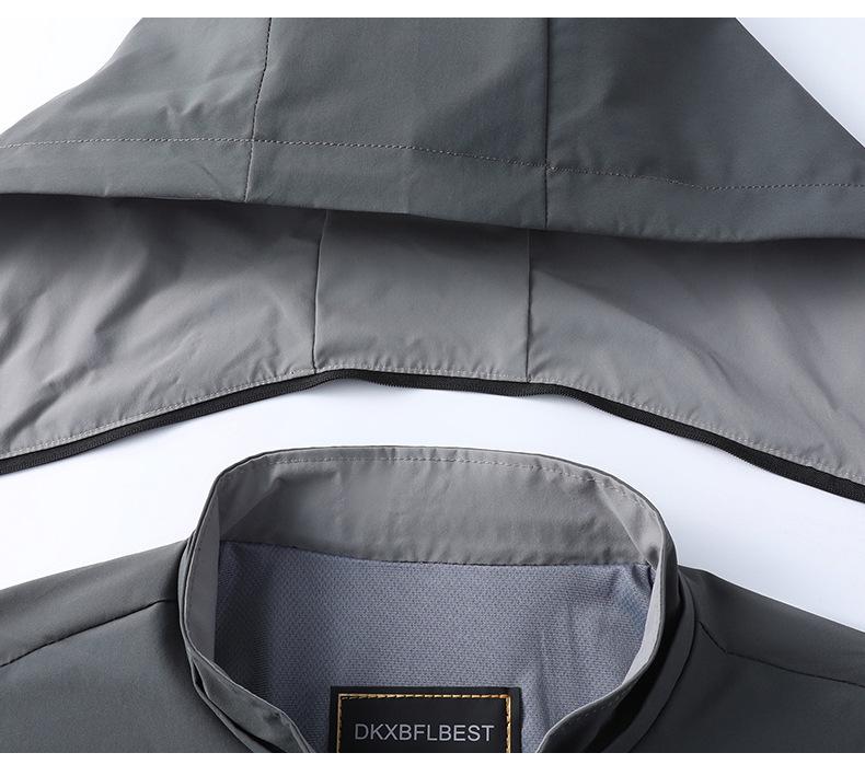 Men's Windproof Hooded Sports Jacket for Spring and Autumn