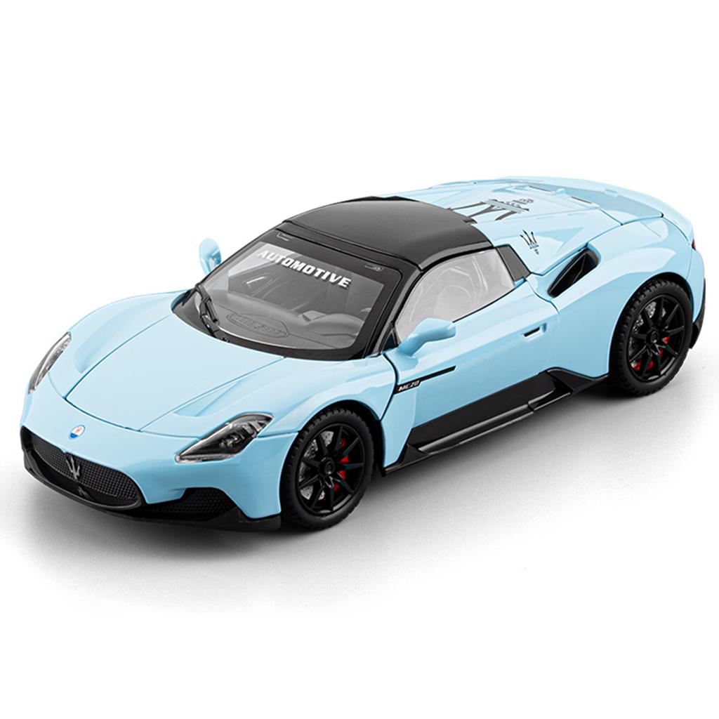 Maserati MC20 AMG Supercar im Maßstab 1:24, aus Metallguss, mit Sound und Lichteffekten, Sammlerstück für Kinder, ideales Geburtstagsgeschenk