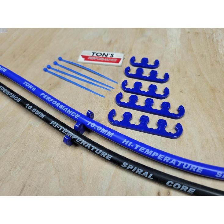 10mm Spark Plug Wires Separator Divider Kit Ignition Wire Separators Holder Blue