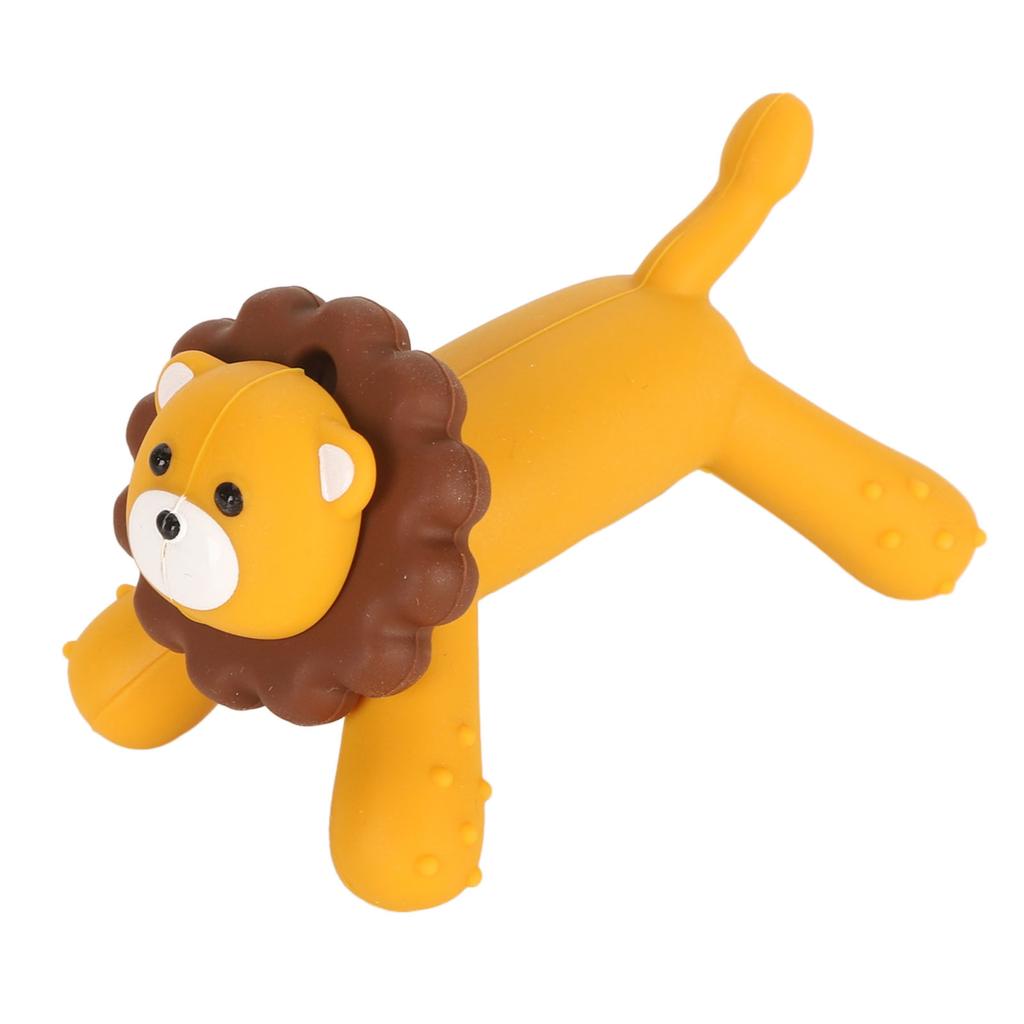 Lion Shape Baby Teether Toys Washable Soft Silicone Infant Chew Toys Newborn Oral Motor Training