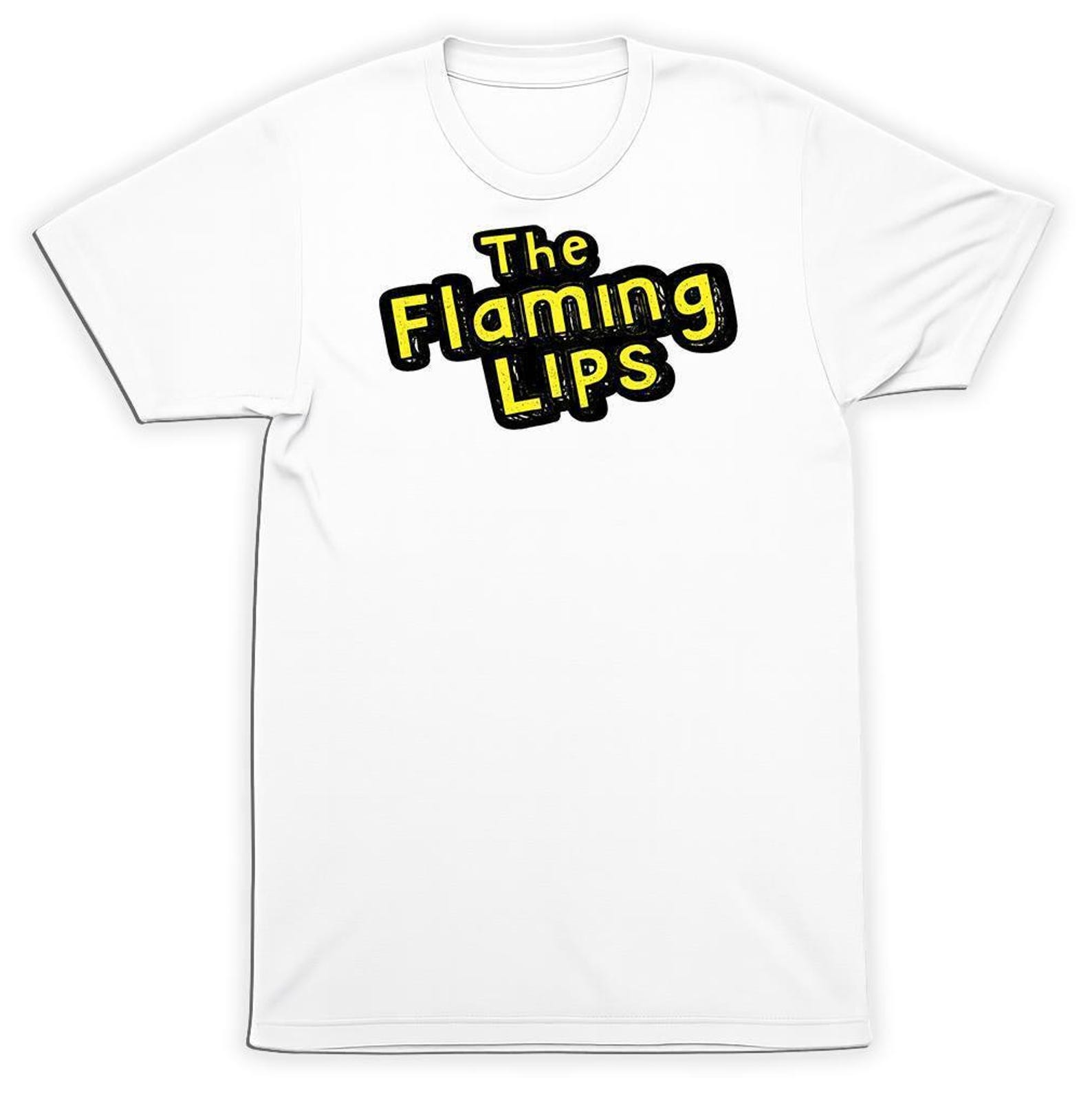 Flaming Lips T-Shirt: Psychedelic Rock Logo, Bright Colors XL