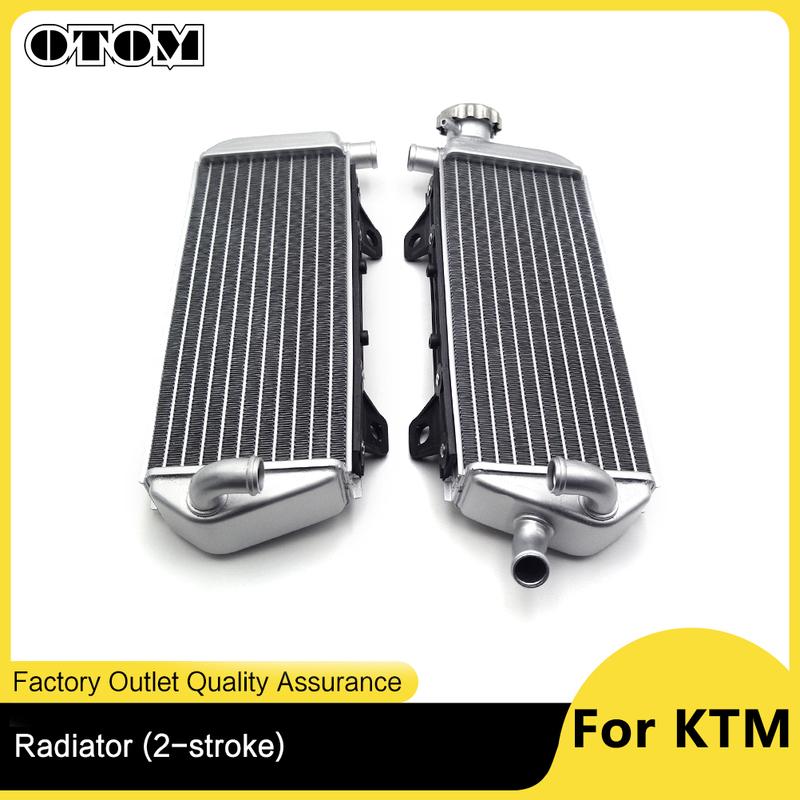 OTOM Motorcycle Radiator For KTM SX XCW TPI XC EXC TC TE TX MC EC 125 150 250 300 Left Right Aluminum Water Tank Cooling Cooler