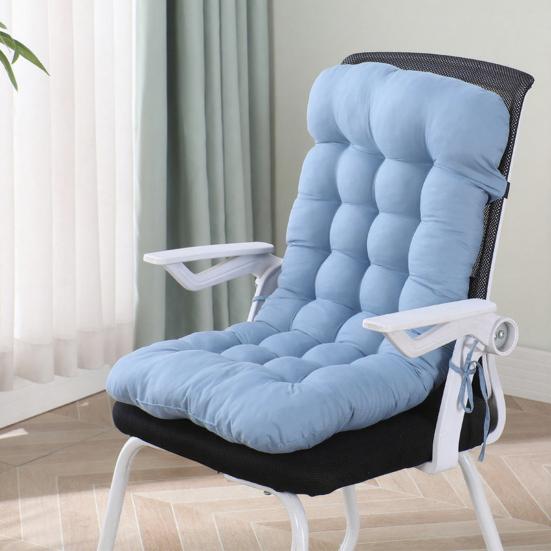 Schreibtischstuhl Kissen Bürostuhl Kissen mit hoher Rückenlehne Rutschfest Schaukelstuhl Sitzkissen mit Bändern für Büro Auto Zuhause Esszimmer Küche