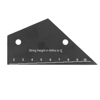 Gitarrensaiten-Abstandsmesser Schwarze Beschichtung Edelstahl Bass E-Gitarre Akustikgitarre Bund Wippe