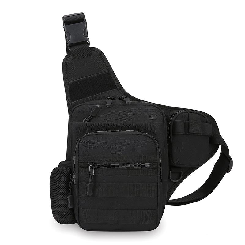 Borsa a tracolla da uomo Borsa a tracolla di grande capacità Borsa da petto sportiva multifunzionale per esterni