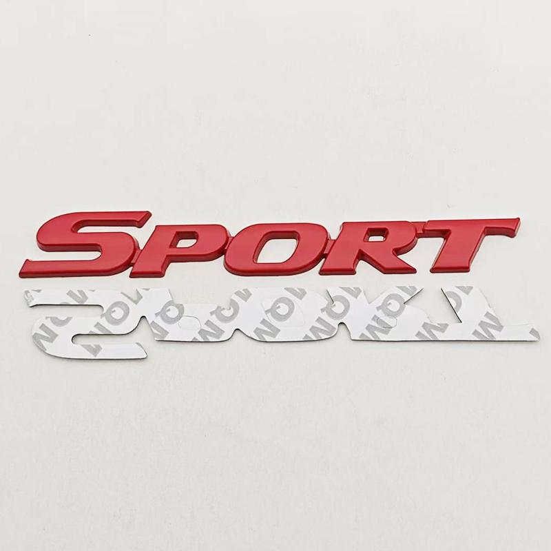 2025 New 3D Chrome Metal Car Letters Logo SPORT Emblem Badge Sport Stickers Car Rear Trunk Accessories