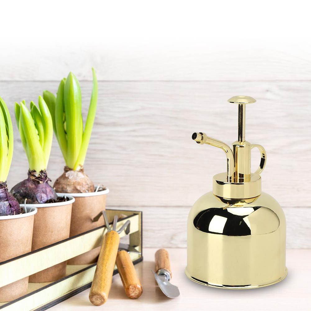 Ręczny Ciśnieniowy Ze Stali Nierdzewnej Kwiatek Roślina Konewka Butelka z Rozpylaczem Ogród Opryskiwacz Zamgławiający