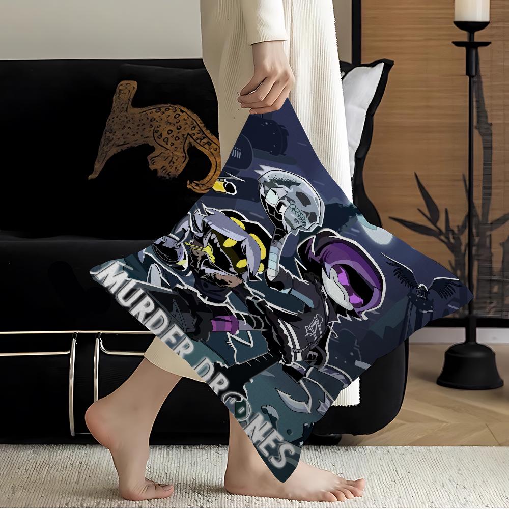 M-Murder Drones Cushion Cover Decorative Pillow Sofa Home Decor Case Pillow Cases