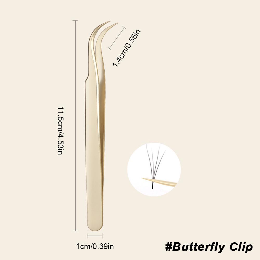 Wimpernpinzette Grafting Wimpernpinzette Beauty Wimpernpinzette Blooming Goldene Federklemme Falsche Wimpernklemme Beauty Werkzeug