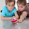 Novelty Chattering Teeth, Interactive Desk Toy, ABS Material, Creative Fun Gag Present, Family Entertainment