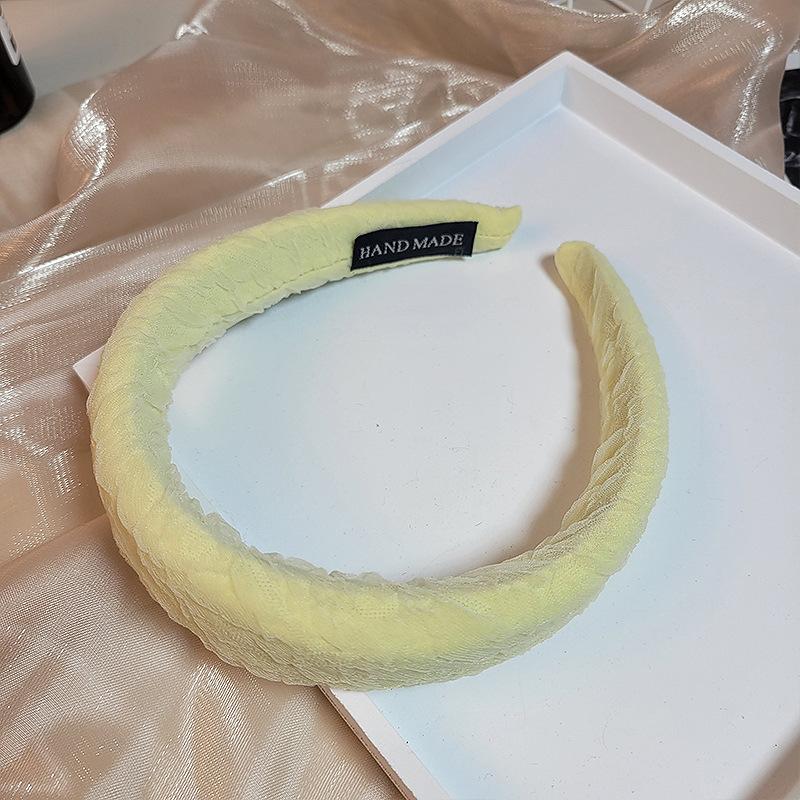 Candy-colored high-crown headband, Korean internet celebrity style, elegant headband, age-reducing wide-brimmed hair headband, hair ornament