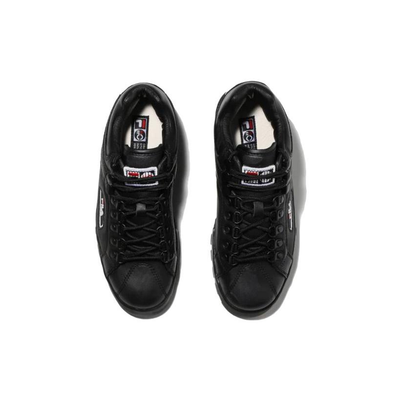 FILA Abrasion Resistant Lightweight Wear resistant And Lightweight Low top Casual Shoes Men's Black Korean Style 1RM01951D_001
