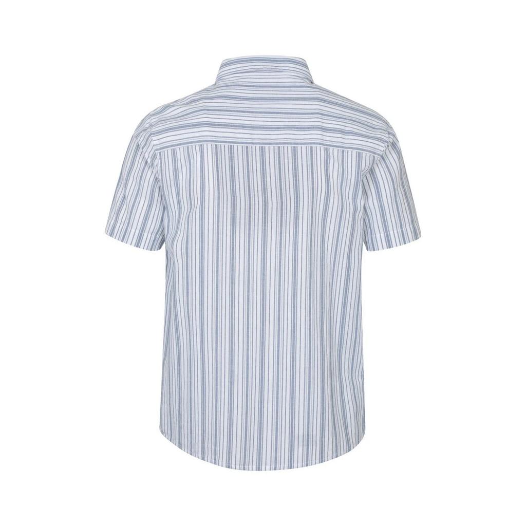 Mountain Warehouse Mens Derby Stripe Cotton Short-Sleeved Shirt