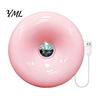 Modern Home Atmosphere Light Donut Night Light, Wireless Rechargeable 2-in-1 Table Lamp with Touch Dimmer, Small Space Lighting Warm Orange Glow Wall