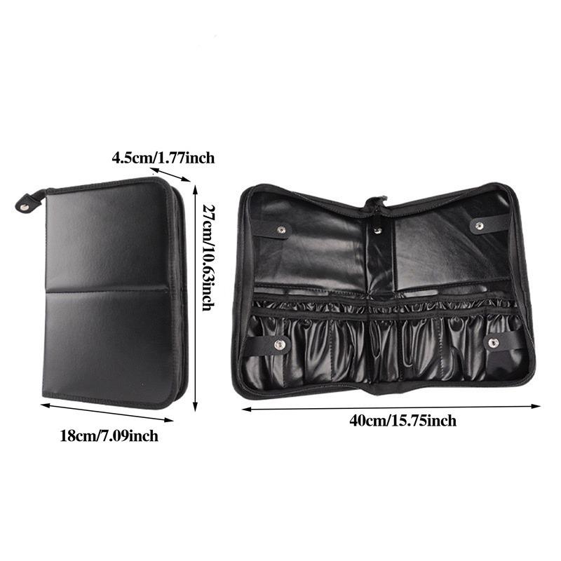 14/29 Holes Women Foldable Makeup Brush Bag Organizer Female Travel Cosmetic Toiletry Case Beauty Tools Wash Accessories Pouch