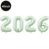 40Inch Big Foil Birthday Balloons Helium Number Balloon 2026Happy New Year Wedding Party Decorations Shower Large Figures Globos