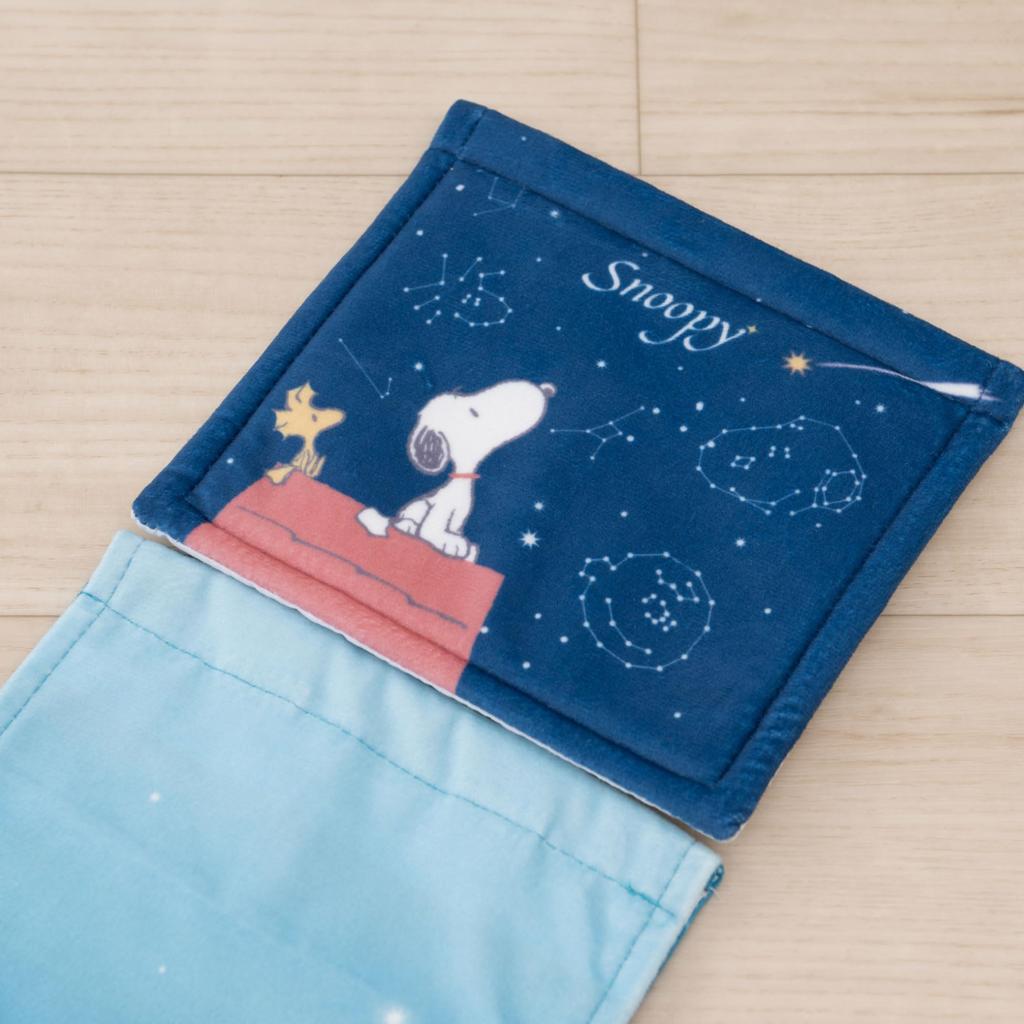 Senko Snoopy Starry Sky Snoopy Paper Holder Cover, Blue, Character, Animal, Snoopy, 69246, Width: Approx. 15cm