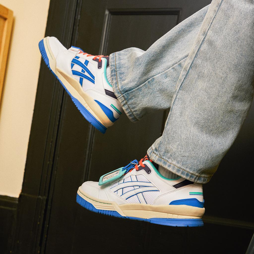 Asics Gel-Spotlyte Low V2 Retro Basketball Shoes Unisex Sneakers Blue White 1203A258-100
