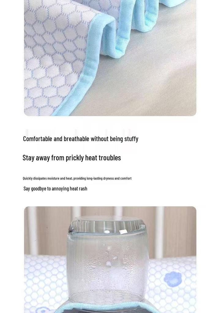 Atmungsaktive Wasserdichte Baby-Kühlmatte & Waschbare Auslaufsichere Bettlaken