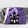 Happy Halloween Cartoon Blankets Wool Throw Blankets Summer Air Conditioning Portable Soft Warm Bedspreads