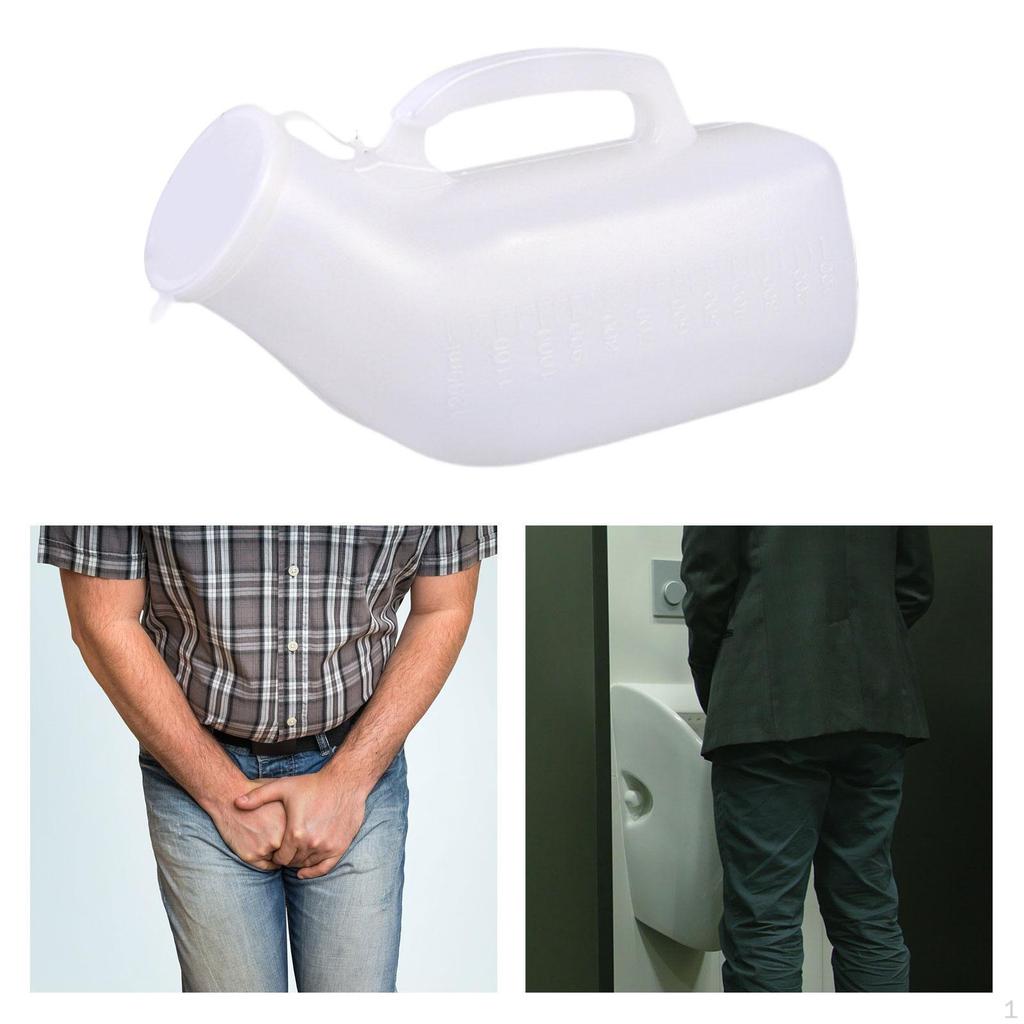 Male Urinal Bottle Pee Lightweight Collection Pot Men Potty for Elderly