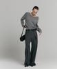 Loutaideu Flare Wool Pants [Grey]