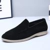 Large size men's shoes retro British style one-pedal loafers men's Korean version business casual soft-soled lazy shoes