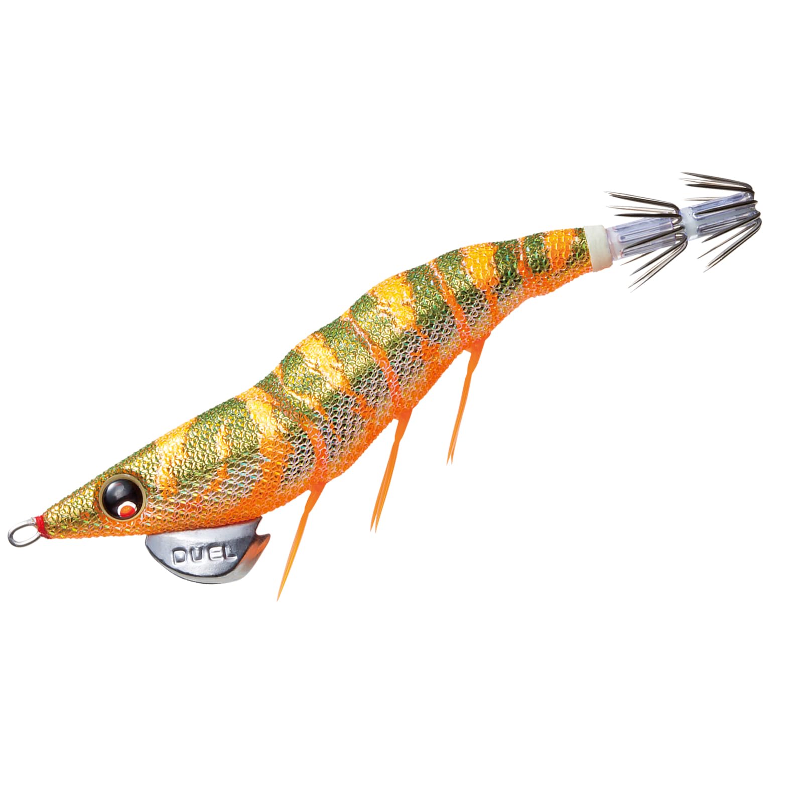 

DUEL Dart Master Squid Lure Kay Orange Dark EZ-Q (Size 2.5, Weight 10g, Green, Flip-Flip)