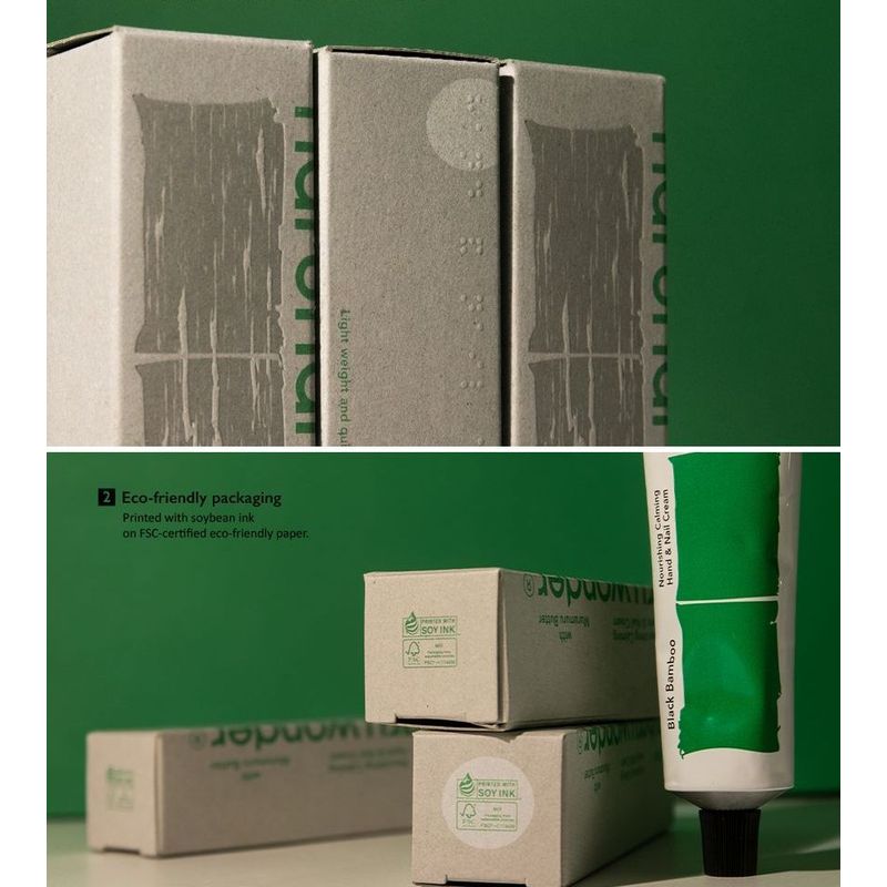 haruharu wonder - Black Bamboo Nourishing Calming Hand & Nail Cream