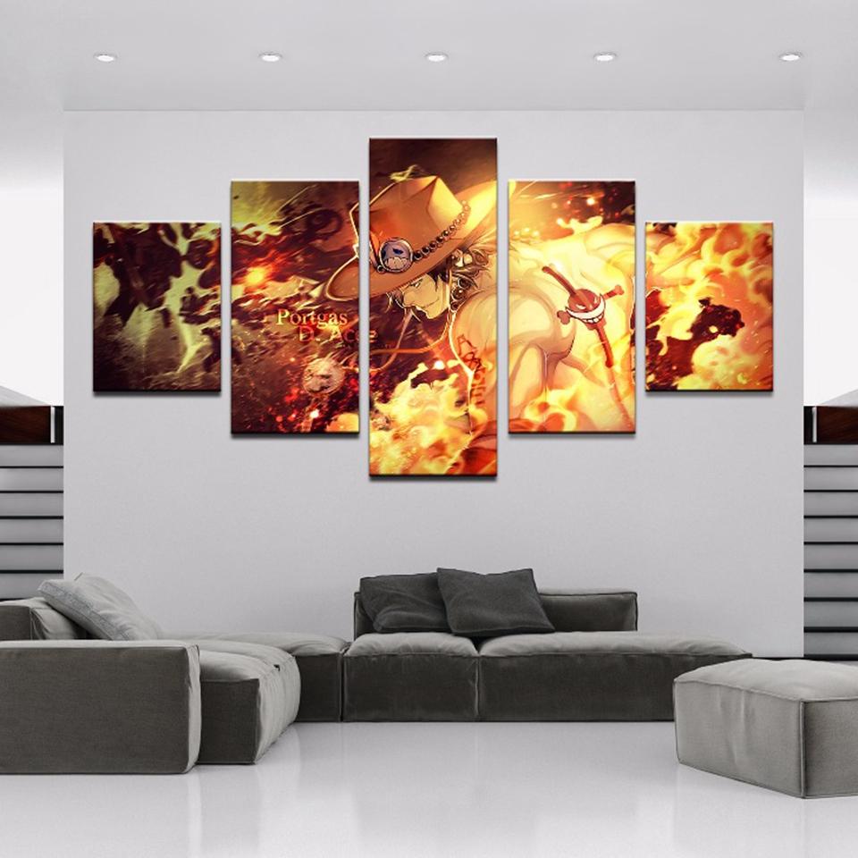 

HD Art Настенное Модульное Украшение Дома Напечатано На Холсте 5 Панель Цельные Персонажи Гостиная Картины Картина Плакат Рамка 20x35cm*2 20x45cm*2 20x55cm*1