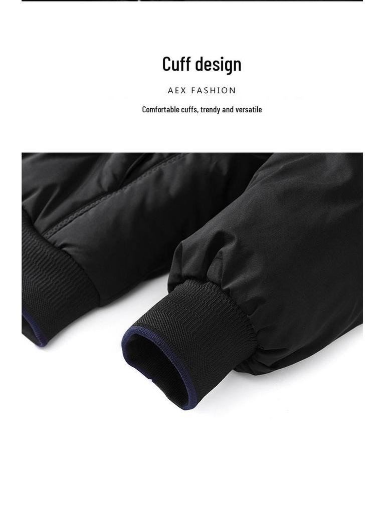 Men's New Style Thickened Winter Cotton Jacket - Trendy, Casual, All-Match Youth Coat