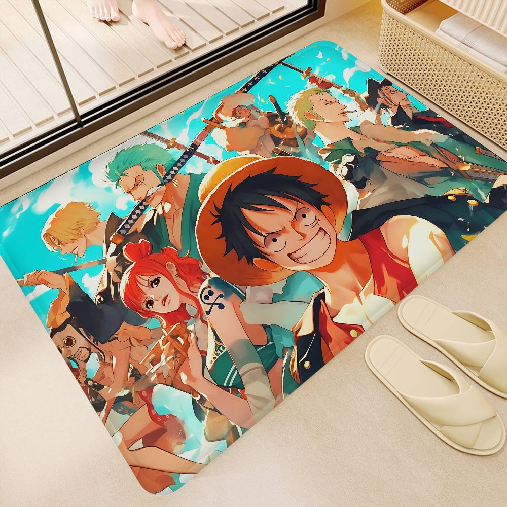 Shonen Anime O-One P-Piece Floor Mat Rectangle Anti-slip Home Soft Badmat Front Door Indoor Outdoor Mat Hotel Decor Mat