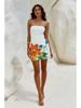 Robe Bodycon Florale Décolleté Bardot Été 2025 pour Femmes