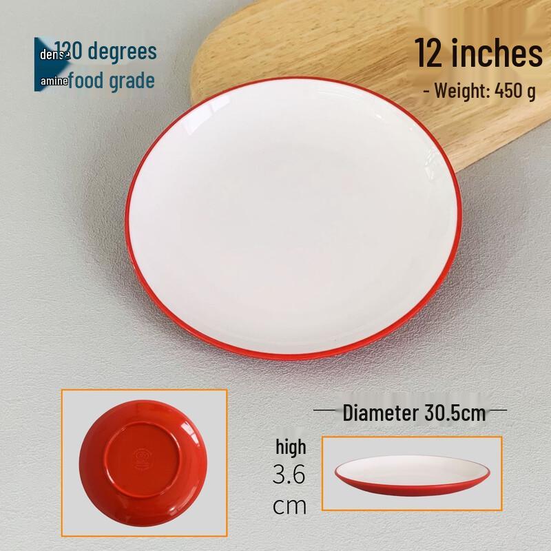 777 Melamine Double-Color Round Plate