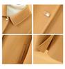 Women's Mid-Length Double-Faced Wool Coat: 2024 Korean Style, Warm Suit Lapel, Button-Up for Autumn/Winter
