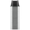 Raised Garden Bed Black 200 X 30 X 72 Cm WPC and Aluminum