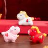 2026 Pferdejahr Miniatur Ornamente Tierkreis Cartoon Glückliches Pony DIY Autodekoration Frühlingsfest Büro Schreibtischdeko Ornamente