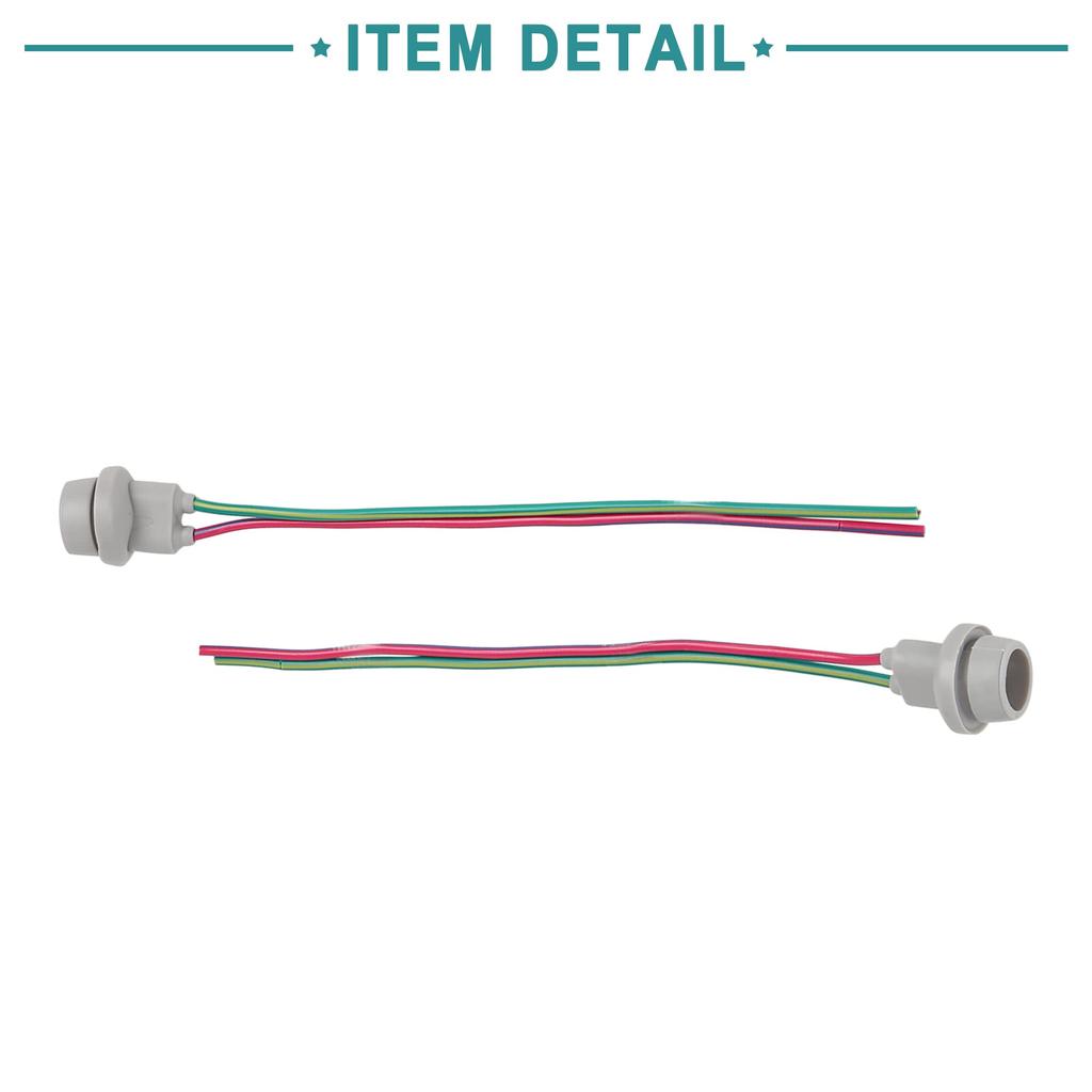 ACROPIX Light Rubber Base Socket T10 T15 W5W Wiring Harness Holder Connector Pigtail Adapter