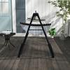 Hammock Stand Incl. Hammock Frame for Hammock, 263 Cm X 89 Cm X 100 Cm, Black + White