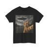 Cat Selfie with Alien UFO Shirt, Cats Lovers Space Lovers Women Men Funny Shirt