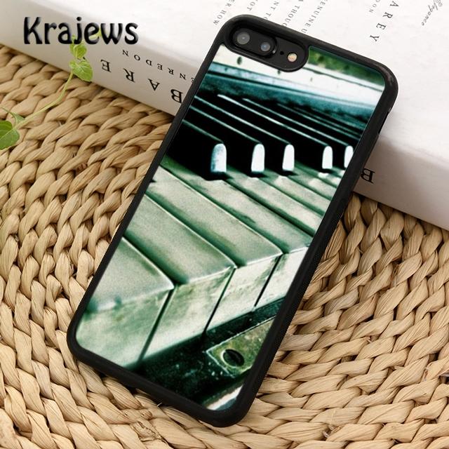 Krajews Piano Keyboard Keys Soft Phone Case Cover For iPhone 17 Air 16 15 14 Plus 11 12 13 Pro Max Plus Coque Fundas
