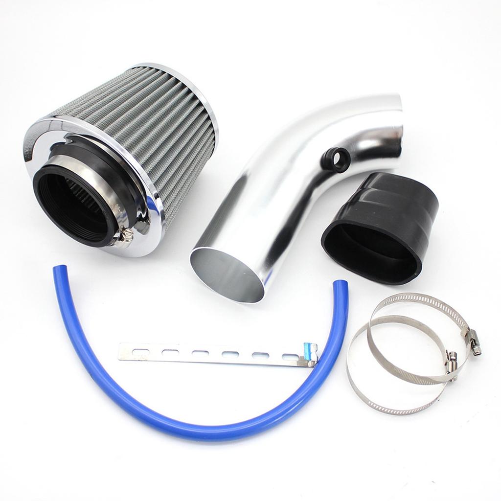 76mm 3inches Car Refitted Winter Mushroom Head Air Filter Intake Pipe Filter High Flow High Cold Air Filter Aluminum Pipe Kit