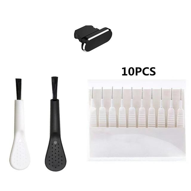 Mobile Phone Charging Port Dust Plug for IPhone 14 13 Pro Max Port Cleaner Kit Home Computer Keyboard Cleaner Tool Cleaner Brush