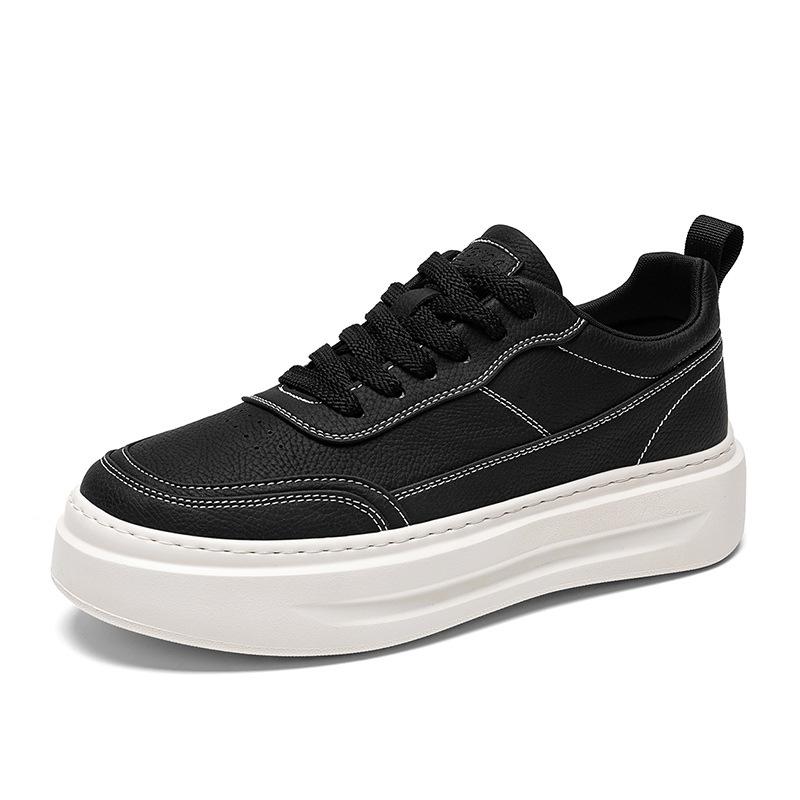 Shoes Spring New Thick-soled Heightening Board Shoes Student Casual Shoes Low-top Shoes