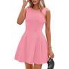 2026 Ärmelloses einfarbiges Kleid Damen Neu Taillenbetonendes Sexy Kleid