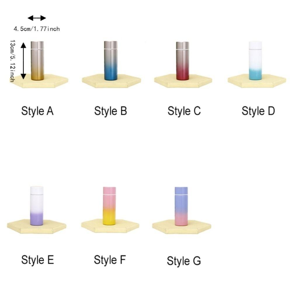 Gradient Color Mini Thermal Cup Leak-proof Vacuum Flasks Portable Insulated Water Bottle  Outdoor